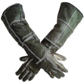 Resim Hayvan Bakımı İçin Veteriner Eldivenleri, Isırık Ve Çiziklere Karşı Deri Zırh 