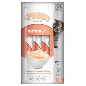 Resim M-Pets Kitten Creamy Yavru Kedi Ödülü 4x15 Gr 