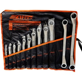 Resim Hırdavat SANFİX 12 Parça Çift Tarafı Bombeli Yıldız Anahtar Seti 