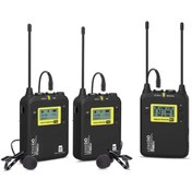 Resim Lensgo Lwm 328C Kablosuz İkili Yaka Mikrofonu Seti 