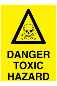 Resim Uytab Danger Toxic Hazard Uyarı Tabelası - 20x30 Foreks - İL16 