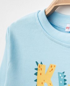 Resim My Hanne Kids Zone Baskılı Erkek Bebek Pijama Takımı 
