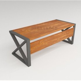 Resim Silver Ahşap Bilgisayar Masası 220x85x76 Cm Ön Ahşap Antrasit Renk Ayak 