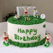 Resim 9 adet/takım Futbol Pasta Süsü Futbol Sahası Oyuncu Bebek Cupcake Topper Mutlu Doğum Günü Partisi Dekorasyonu Spor, Tatlı Masası Giydirme Malzemeleri, Pasta Dekorasyon Malzemeleri, Pişirme Dekorasyon Malzemeleri, Parti Dekorasyon Malzemeleri 