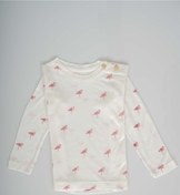 Resim MİNİKO KİDS Flamingo Modelli Kız Bebek Pamuk Sweatshirt 