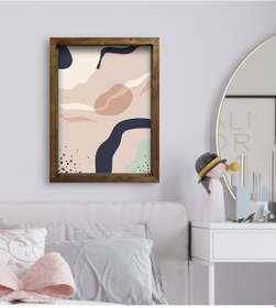 Resim Bk Gift Yatak Odası Konseptli Doğal Masif Ahşap Çerçeveli Tablo-4 (551112984) 