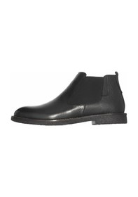 Resim Costo Shoes 45-46-47-48-49-50 Numara Cs623 Siyah Rolax Deri Büyük Numara Vip Erkek Bot Kauçuk Rahat Taban Siyah 