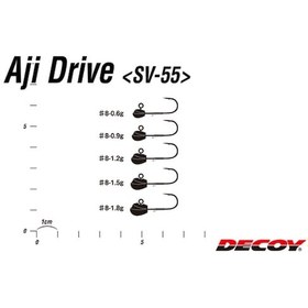 Resim Sv-55 Aji Drive Lrf Jighead-8 No 1.2 Gr 