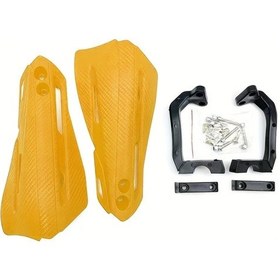 Resim Tongdashop 2 Adet Evrensel 7/8'' 22mm Motosiklet Motocross Atv Koruyucu Elcik Sarı 