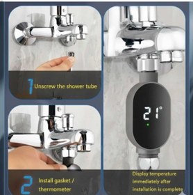 Resim özgürce Yüksek Çözünürlüklü LED Banyo Termometresi, Hassas Ölçüm 