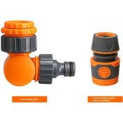 Resim Springsun Çamaşır Makinesi Su Tapı Adaptörü 180 Derece Döner 4/6/10 Mm Uçak Bağlantı Ve Akışlı Su Bağlantısı 