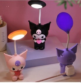 Resim Sanrio Kawai Kuromi Led Şarzlı Çocuk Odası Masa Lambası Siyah 