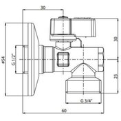 Resim Eca Filtreli Çamaşır & Bulaşık Makina Musluğu 602111059 Yeni Mini Çamaşır Musluğu 
