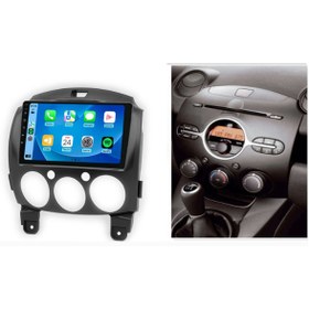 Resim Mazda 2 2009-2013 6gb Ram 64gb Hafıza 8 Çekirdek Carplay Kamera Android Multimedya 9" 