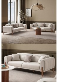 Resim Galata 3 3 Koltuk Takımı Krem 