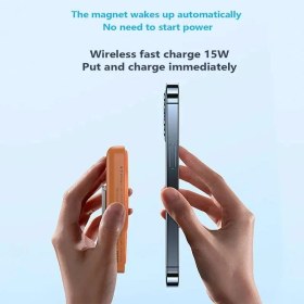 Resim Qifit 5000MAH Magsafe Kablosuz Powerbank - 22.5W Hızlı Şarj, Manyetik Taşınabilir Güç Bankası 