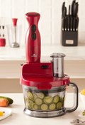 Resim Empressco Kırmızı Çok Amaçlı Mutfak Robotu, Güçlü ve Çok Fonksiyonlu Blender Seti 