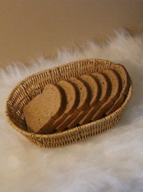 Resim Hasır Rattan Oval Geniş Ekmek Sepeti Diğer 