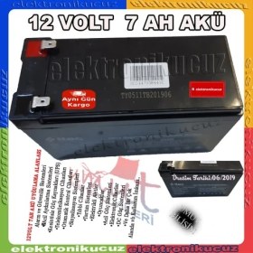 Resim Ttec Umut Bilişim - Oyuncak Akülü Araba Için 12V 7AH 12 Volt 7 Amper Çocuk Oyuncak Araba Araç Aküsü Pili Bataryas 