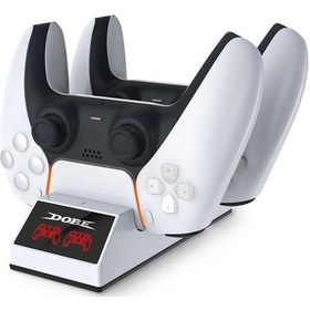 Resim Ps5 Dobe Dual Dock Gamepad Göstergeli Şarj Stand TP5-0508 