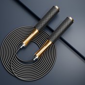 Resim Erkekler ve kadınlar profesyonel eğitim ve rekabetçi hız atlama için ayrılabilir kendiliğinden kilitleme ağırlıklı atlama halatları kullanabilir. 