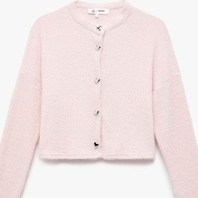 Resim Koton Uzun Kollu Bisiklet Yaka Pembe Kadın Hırka 6wal90006ık Pembe 