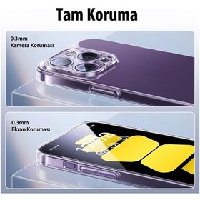 Resim Baseus Apple Uyumlu iPhone 15 Pro Max Lucent Serisi Ultra İnce Transparan Kıl 