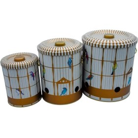 Resim Evle Birdcage Patatessoğansarımsak Saklama Set 