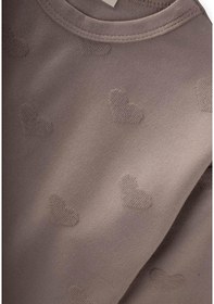 Resim Uzun Kollu T-shırt Takım 1-7 Yaş Vizon Vizon 