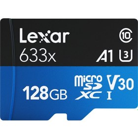 Resim Vkemall Lexar 633x 128gb Yüksek Hız Micro Sd Kart - U3, A1, V30 - Telefon, Kamera Ve Araç Kamerası İçin 