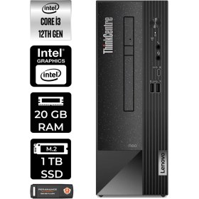 Resim Lenovo Thinkcentre Neo 50S Intel Core I3 12100 20GB 1tb SSD Fdos 11SX002VTX Masaüstü Bilgisayar & Per4 USB Bellek 11SX002VTXP318 