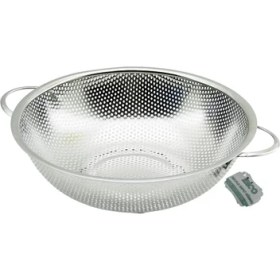 Resim Pileli Store 25CM Metal Kulplu Çelik Sepet Süzgeç Ince Tel Ayaklı (4887) 