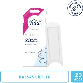 Resim Veet Pure Yüz Ağda Bandı Hassas Ciltler 20'li - Gratis 
