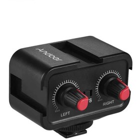 Resim Andoer WS-VS Çift Kanallı Mikrofon Ses Mikseri 