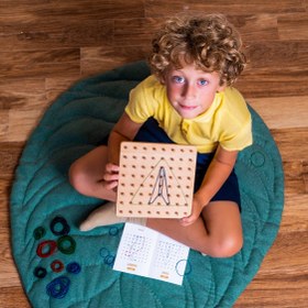 Resim Çocuk Oyun Halısı - Yeşil Yaprak 