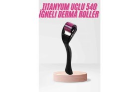 Resim MiraLive 540 Iğneli Derma Roller 1mm Titanyum Uçlu Saç Kaş Serum Kullanımına Uygun 