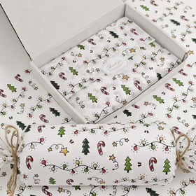 Resim 15/50 yaprak ince kağıt, 50.8 * 35.56 cm Noel feneri desenli hediye paketleme kağıdı, Noel süslemesi, kış, Şükran Günü, doğum günü hediyesi, buket paketi ve parti hediyeleri için uygun, Noel için en iyi seçim, Şükran Günü için mükemmel 