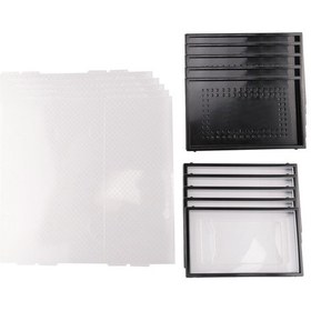 Resim Şeffaf Ayakkabı Kutusu Saklama Kutusu Çekmece Tipi Plastik Ayakkabı Rafı Siyah 