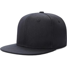 Resim Notte Rossa Hip Hop Cap Şapka Snapback Cap Düz Siyah Kep Şapka 