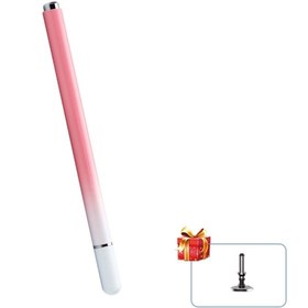 Resim UnDePlus Dokunmatik Tablet Telefon Kalemi +1 Yedek Uç Renk Geçişli Passive Stylus Bilgisayar Kalem Pembe 