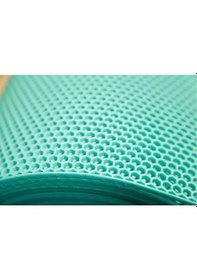 Resim Banyo İçin Kaydırmaz Pvc Paspas Turkuaz Rengi Petek Desenli 90 Cm X 1 Mt Turkuaz 