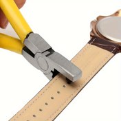 Resim Wecolor Deri Delik Pense 2.0mm - Karbon Çelik El Bant Pense Aleti Saat Kayışları, Kemikler, DIY Zanaatlar için - Tek 5 İnç Mini Evrensel Pense, Hiçbir Montaj Gerektirmez 