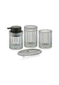 Resim The Mia Vinka Banyo Seti 4 Parça Şeffaf 300 Ml Bny0033 