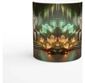 Resim Boğa Burcu Baskılı Kahve Kupası - Büyülü Kristal Mağarası Temalı Vs3 