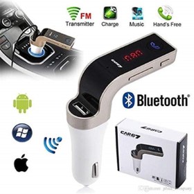 Resim Derwell Car7 Bluetooth Fm Verici Çift Usb Araç Hızlı Şarj Kablosuz Handsfree Ses Alıcısı Oto Mp3 Çalar 