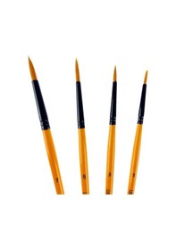 Resim Lf-5977 Yuvarlak Uç Fırça Seti 4 Lü 1-3-5-7 