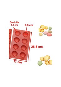 Resim 8 Göz İstiridye Silikon Çikolata Kurabiye Buz Jöle vb. Kek Kalıbı 