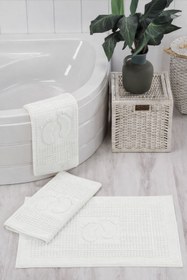 Resim ELART Lina Ayak Havlusu (50x70 cm) Krem - Krem 