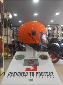Resim Axxis Square Yarım Kask (Turuncu) 