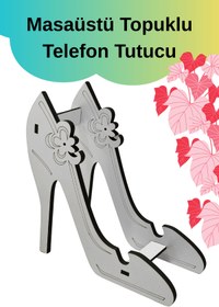 Resim Genel Markalar Masaüstü ofis masası topuklu ayakkabı telefon tutucu aksesuar standı 
